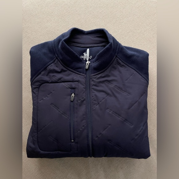 JOHNNIE-O Mario Mixed Media Jacket In Twilight Size L - Picture 16 of 16